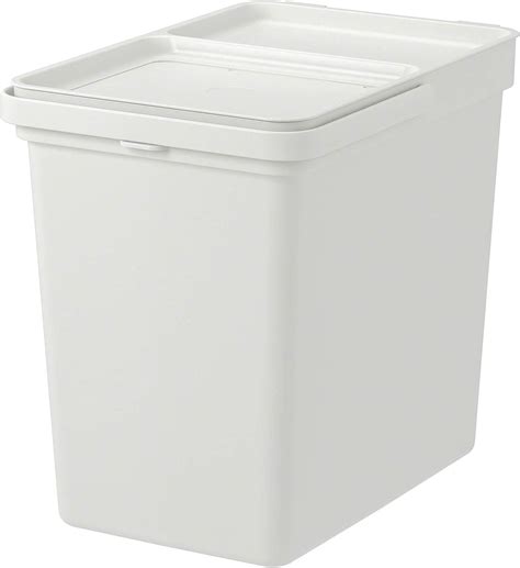 Ikea Polypropylene Plastic Filur Bin With Swing-Lid Bin With Lid, White ...