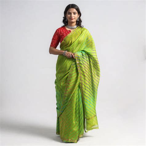 Buy Leheriya Sarees - Rajasthani Tie-Dye | iTokri – iTokri आई.टोकरी