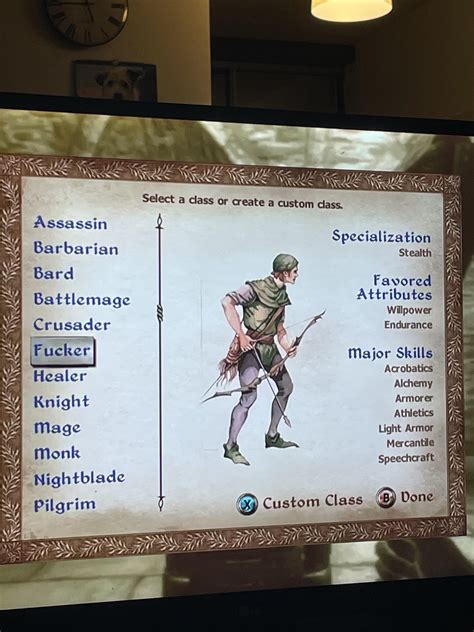 Rate my class : r/oblivion
