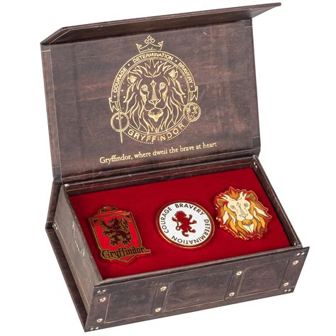 Harry Potter Enamel Pins, Set of 3 - Collectible Metal Pin Button ...