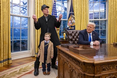 Elon Musk and Grimes' 'Adorable' 4-Year-Old Son Steals the Spotlight in the Oval Office