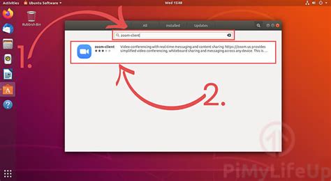 Zoom Client Linux 的图像结果