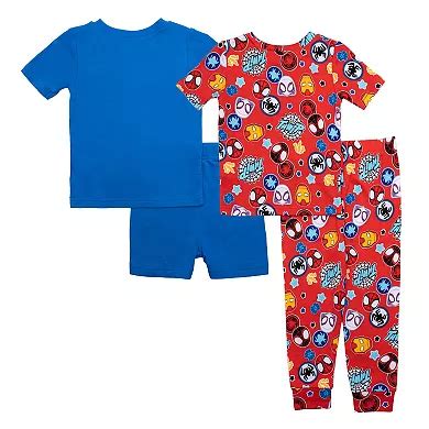 Toddler Boys Spider-Man "Spidey Team" Pajama Shirts, Pajama Pants and ...