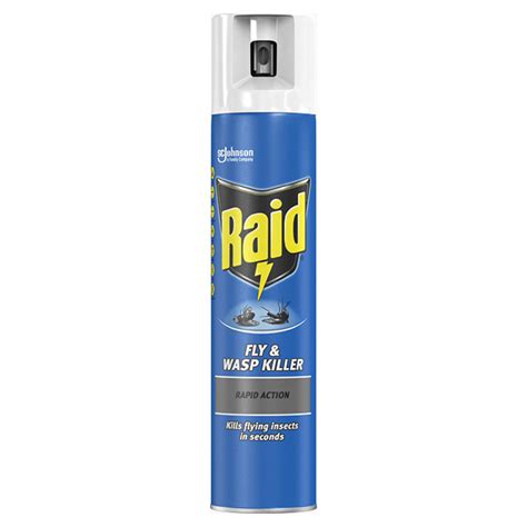 Raid Rapid Action Wasp, Mosquito & Fly Killer Aerosol Spray 300ml - One ...