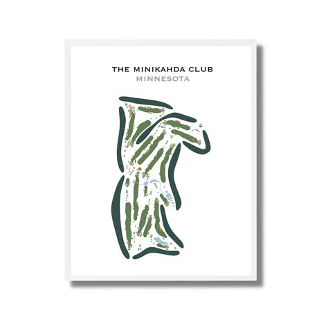 The Minikahda Club, Minnesota| Golf Course Map, Golf Map, Golfer Gift ...