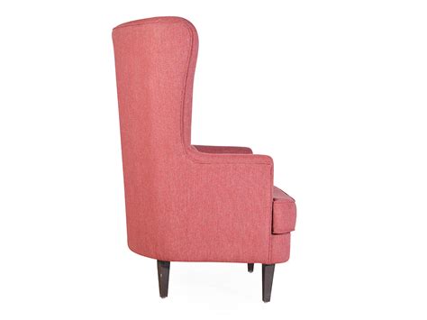 Buy Titus Beauty High Back Wing Chair Premium Suede Floral Fabric ...