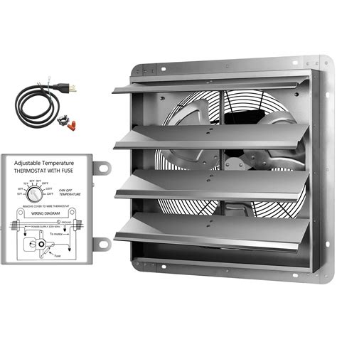 Buy iPower 16 Inch Shutter Exhaust Fan Aluminum High Speed 1450RPM ...