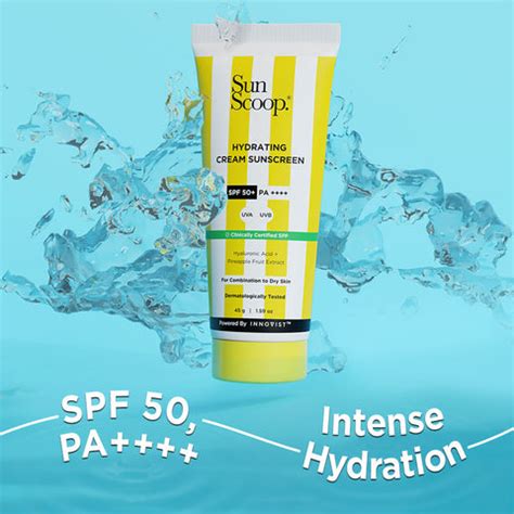 Sunscoop Hydrating Sunscreen | SPF 50+, PA++++ | Mineral Oil & Petrole ...