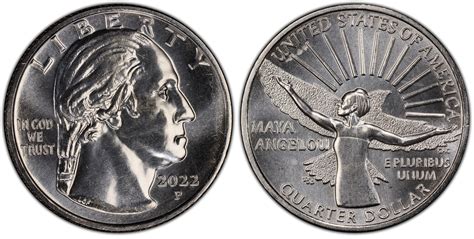 2022-P 25C Maya Angelou (Regular Strike) American Women Quarters - PCGS ...