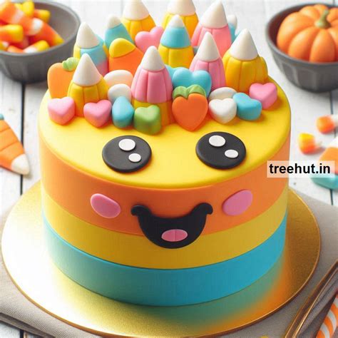 Candy Corn Cake Ideas and Fall Cake Decoration Ideas and Techniques