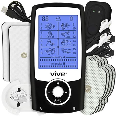 Buy TENS Unit by Vive - Portable Electric Stimulation Machine - EMS ...