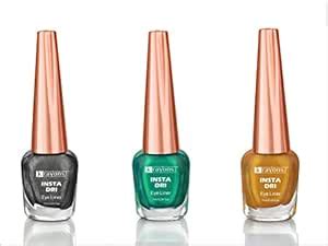 Buy Krayons Insta Dri Sparkling Eyeliner, Green, Golden, Grey ...