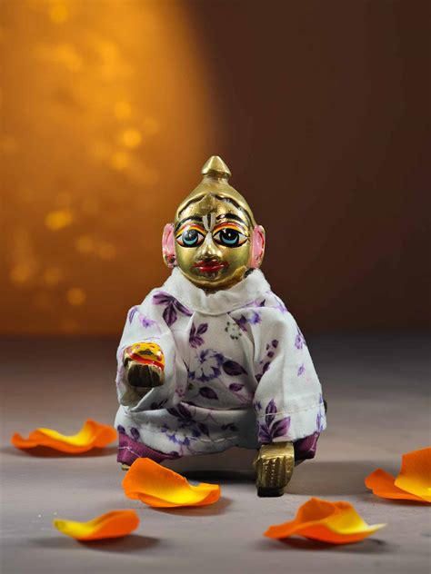 Soft Floral Print Nightsuit Dress For Thakurji | OM Poshak