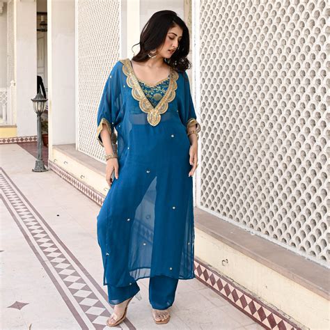 Mitwa Blue Designer Co ord Set For Women Online – UrbanStree