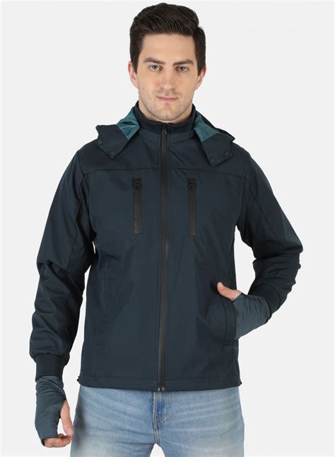 Buy Men Blue Solid Jacket Online in India - Monte Carlo