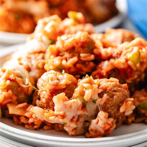 One Pot Meatballs And Rice Recipe
