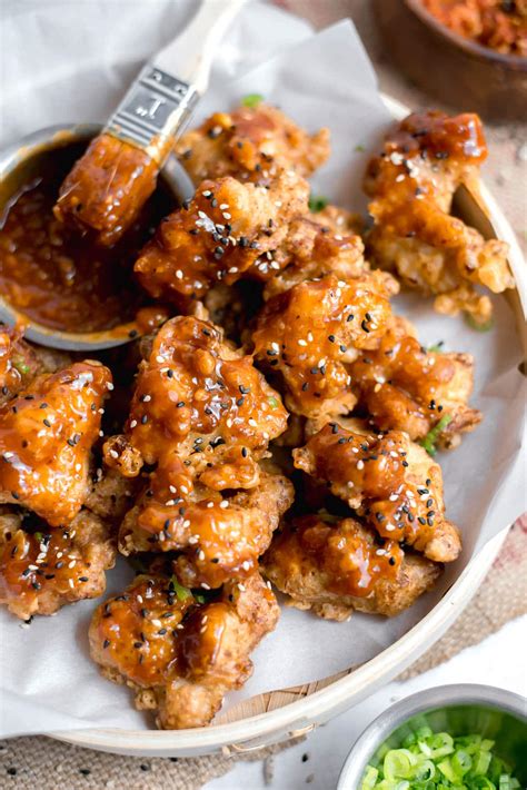 Korean Style Fried Chicken - Oh Sweet Basil
