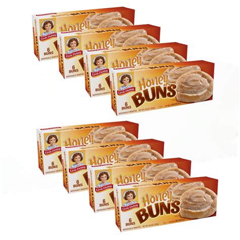 Little Debbie Honey Buns, 8 Pack Bakery Snack with Cinnamon - Walmart.com