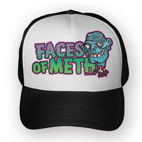 Faces Of Meth 1 Trucker Hat - TOXICO Clothing