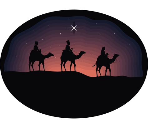 Wise Men Silhouette