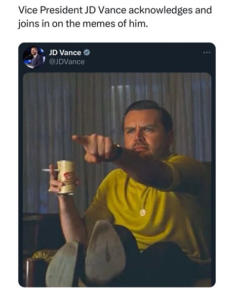 Today Years Old | JD Vance embraces the memes of his face flooding the ...