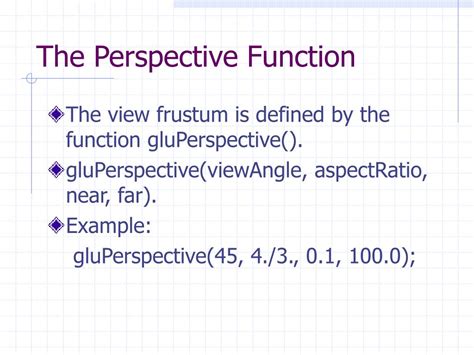 Image result for Perspective Projection View Frustum