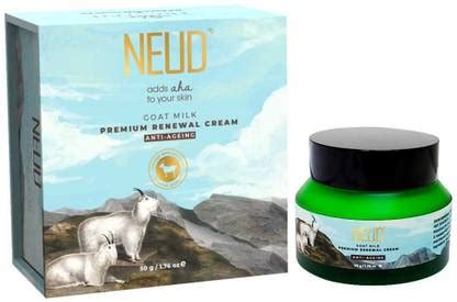 NEUD Goat Milk Premium Skin Renewal Cream for Men & Women - 1 Pack (50g ...