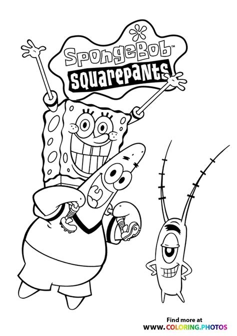 SpongeBob SquarePants - Coloring Pages for kids | Free print or download