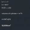 The area of the curved surface area of a cylinder is three times the ...