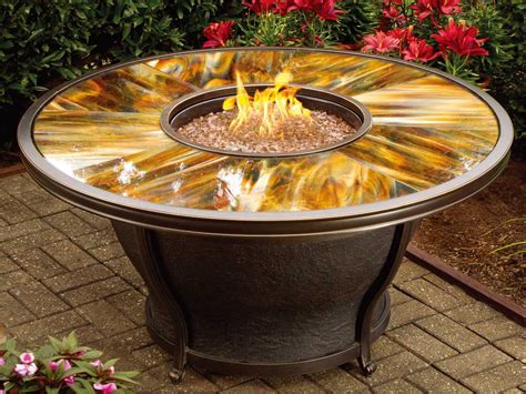 Patio Table With Natural Gas Fire Pit at Jacob Honda blog