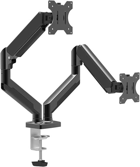 INTELLIDESK Dual Monitor Stand - Adjustable Gas Spring Monitor Desk ...