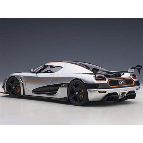 Buy Koenigsegg Agera RS Moon Silver with Carbon and Orange Accents 118 ...