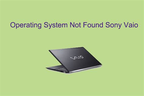 Image result for Operating System Not Found Vaio