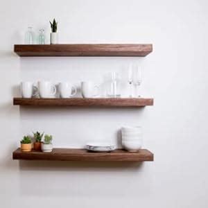 vm decor Solid Sheesham Wood 2 Tier Wall Display Shelf for Home Decor ...