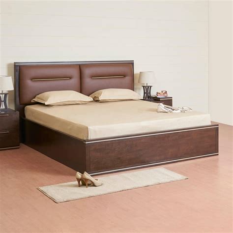 Buy Valencia King Size Bed With Hydraulic Box Storage - 180 x 195 cm ...