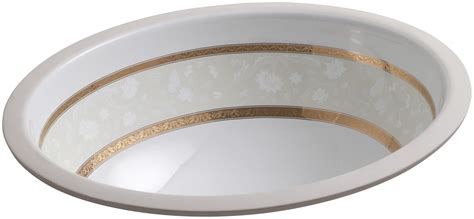 KOHLER K-14218-FG-0 Flight of Fancy Gold Design on Caxton Undercounter ...
