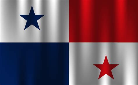 flag of panama country nation symbol 3d textile satin effect background ...
