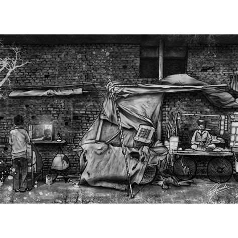 Jaidev Tripathy: एक पुरानी गली : An Old Alley (Mehrauli) – Red Earth