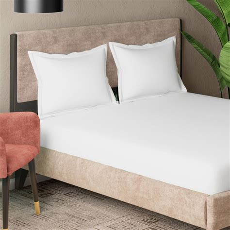 Buy PORTICO Hotel White Solid Cotton Pillow Cover - 46x69cm - Set of 6 ...