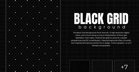 Black Grid Background — Teletype