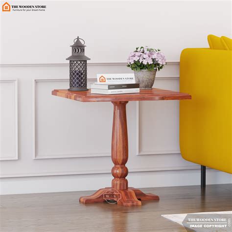 Ashley Side End Table (Honey Finish) – The Wooden Store