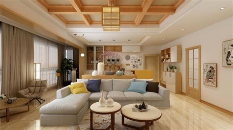 枫叶望海公馆91平米日式风格三居室装修效果图-莫川装饰