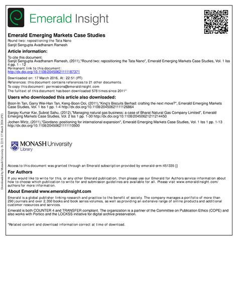 PBM Case 28 Nov - CAse study - Emerald Emerging Markets Case Studies ...