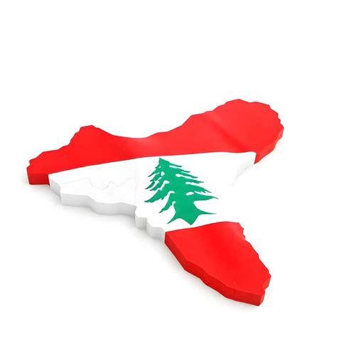 Lebanon map flag concept illustration design | Premium AI-generated image