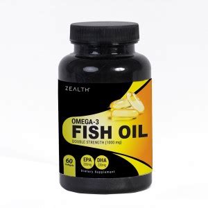 Zealth Omega3 Fish Oil (Double Strength) 300 EPA 200 DHA 1000mg- 60 ...
