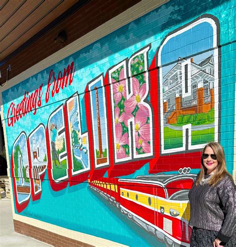 Greeting from Opelika Mural – Postage Stamp – Opelika Public Library ...
