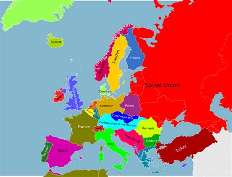 Winston Churchill's plan for post WW2 Europe : r/MapPorn
