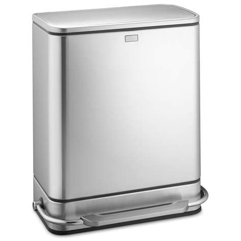 simplehuman Steel Bar Step Trash Can / Recycler | The Green Head
