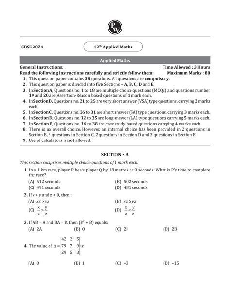 Image result for Applied Maths Target Class 12