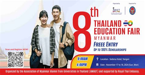 8th Thailand Education Fair (Myanmar) 2024, Sedona Hotel Yangon, 17 ...